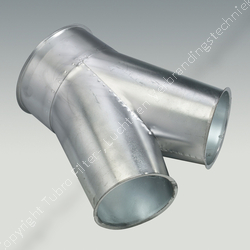 Broekstuk/Y-stuk met 2 aftakkingen/afgangen