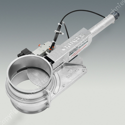 Klep pneumatisch bediend, in aluminium behuizing, Schuko