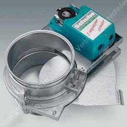 Klep elektrisch bediend, in aluminium behuizing, Schuko