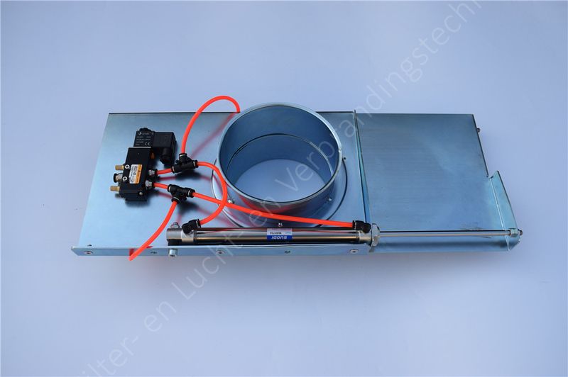 Pneumatisch-bediende_klep_plaatstaal_Tubro-001-800 Klep, pneumatisch bediend, energie besparend, stalen behuizing Leverbaar in 230V, 50-60 Hz / 24VDC en 24VAC